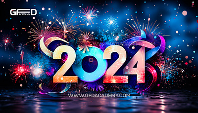Happy New Year 2024 | Modern New year Design 2024 annual milestones