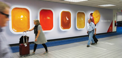 McDonalds - DFW Airport Signage advertising art direction