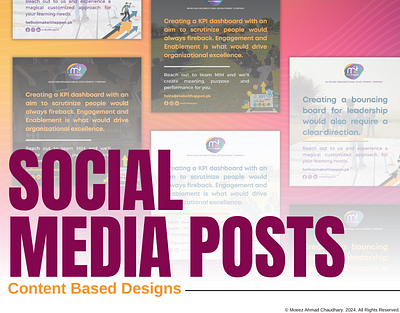 Social Media Posters - Content Based Designs branding graphic design