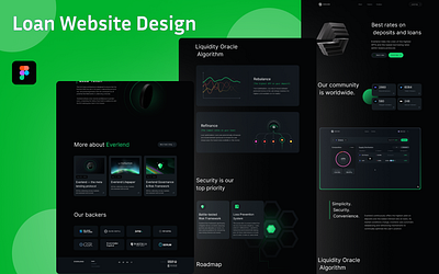 Loan Website Design 3d animation branding graphic design loan website design logo motion graphics ui uiux website design