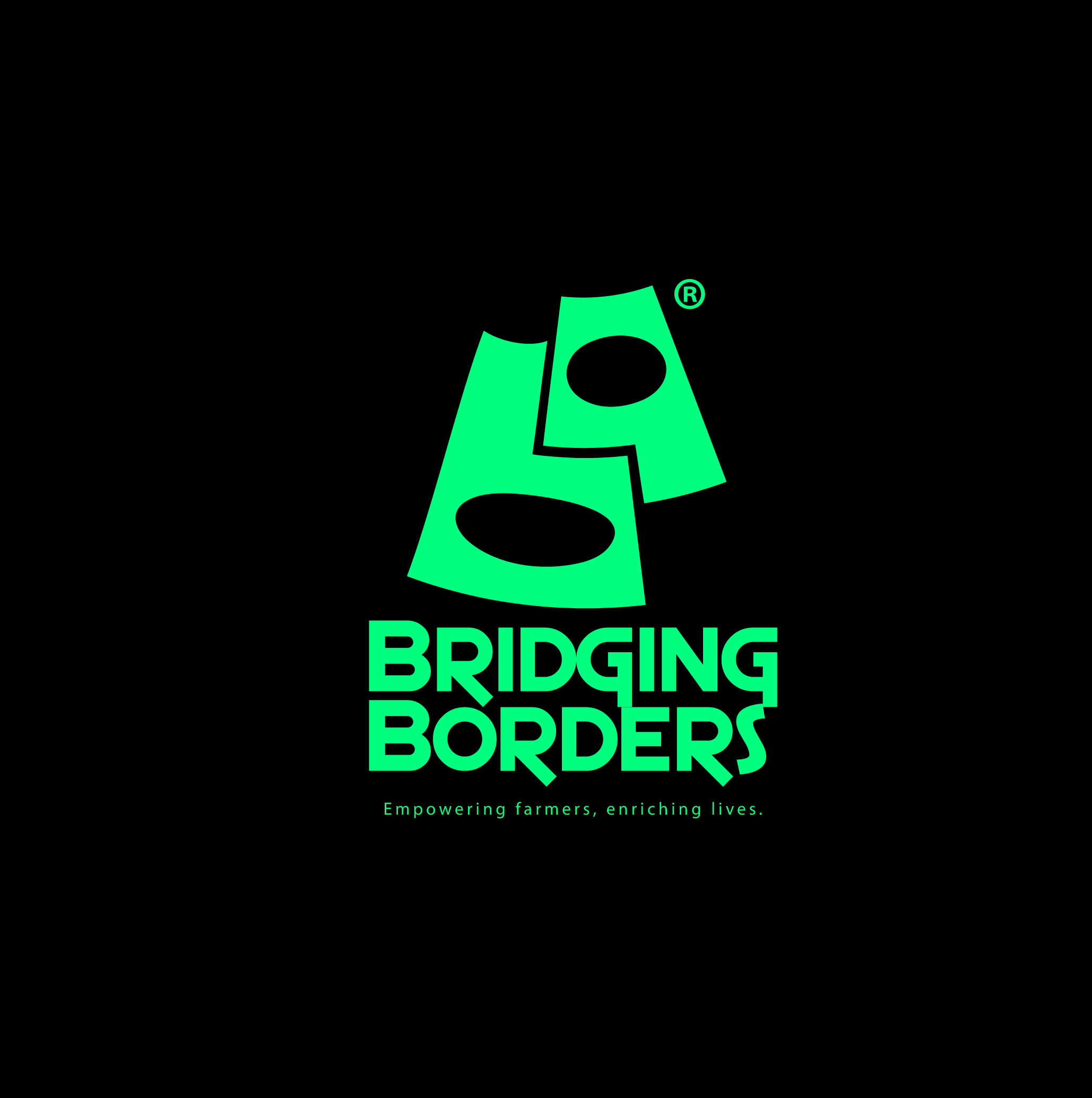 BRIDGING BORDERS brand branding business farm graphic design logo