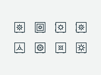 Vault Icon Set icon iconography vault vaults