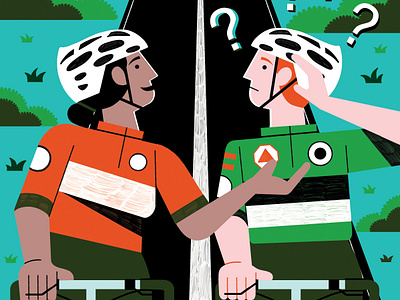 Cycling Weekly - Hearing Loss colour design editorial editorial illustration illustration print