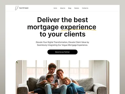 Mortgage Partner Web Design branding hero inspirational landing page loan mortgage partner ui ui ux user interface ux web web design web landing page webflow website