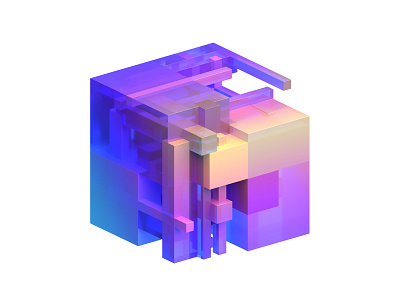 Cube 3d abstract blockchain blocks branding colorful concept cube design futuristic geometric illustration render science shape technology