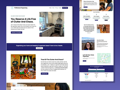 FUNctional Organizing Website female entrepreneur home organizer organizer small business website web design