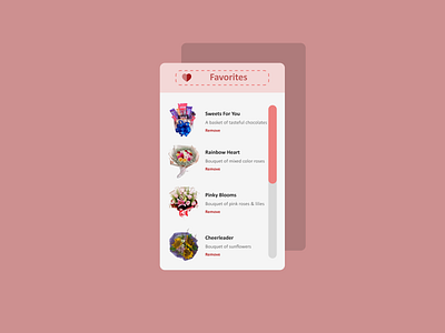 Daily UI Challenge #044 Favorites challange dailyui design favorites ui