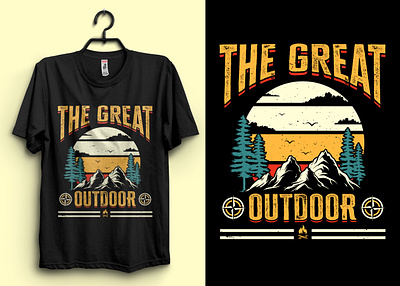 Custom Adventure T-Shirt Design Vector forest shirts