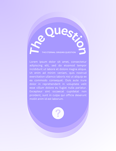 The Question art design flyer graphic design pastel poster
