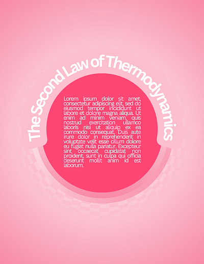 Second Law art design flyer graphic design ombre poster