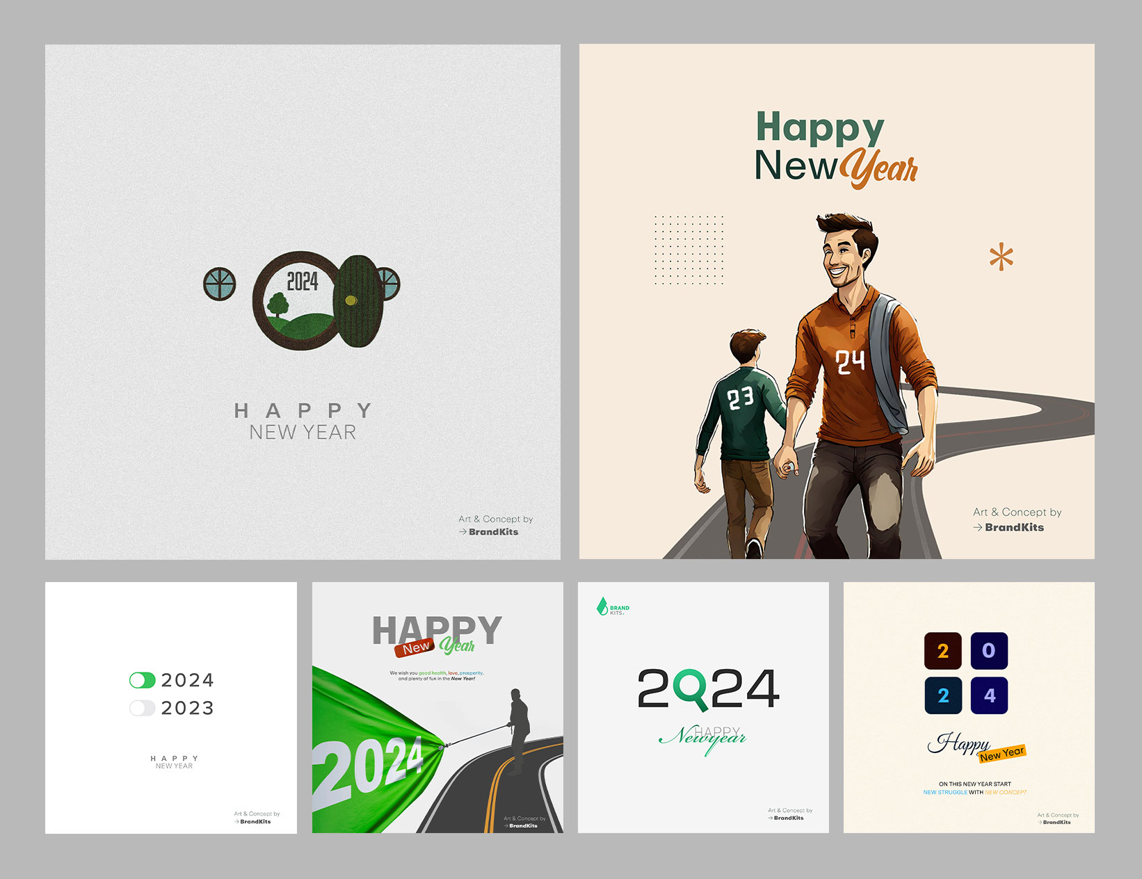 Happy New Year Creative Ads Design 2024 By Brand Kits On Dribbble   Original Be550bde3ec118d7f7ffec50a5716def 