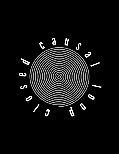 causal loop art design flyer graphic design logo minimal poster spiral
