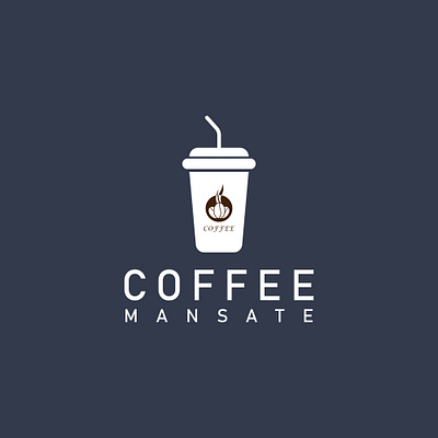 COFFEE minimalist logo Flat logo Unique Logo branding design graphic design illustration logo logo design minimalist logo vector