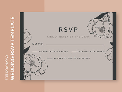 Vintage Wedding RSVP Free Google Docs Template docs flower free google docs templates free template free template google docs google google docs google docs rsvp template nuptials reply response rsvp rsvp design rsvp wedding template vintage vintage wedding wedding wedding rsvp