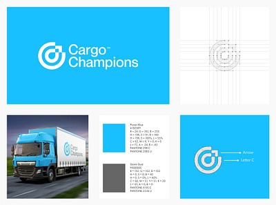 Cargo Champions abstract branding businesslogo c cargo companylogo geometric identity letter c letter logo logistics logo logobusiness logodesigner logomaker logos mark minimal startup