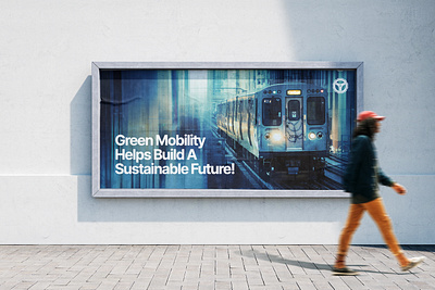Green mobility train banner banner design for WheelCoin web3 app banner banner design brand design branding design graphic design green mobility marketing mobility move to earn post post design poster poster design railway social media sustainability train travel web3