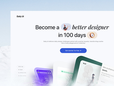 Daily ui 100 - Website redesign app daily ui daily ui 100 daily ui website redesign design hero section redesign minimal ui ux website