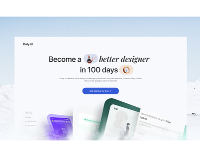 Daily ui 100 - Website redesign app daily ui daily ui 100 daily ui website redesign design hero section redesign minimal ui ux website