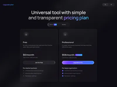 Pricing Plan cuberto dark mode design glass golo gradients halo lab landing page ui page ui oğuz yağız kara payment pricing plan pricing plan ui uiux uixninja webflow