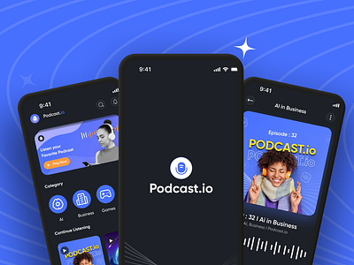 Podcast App UI Design app appdesign design figma inspiratiion podcastapp ui uiux ux