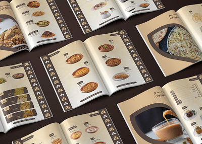 Menu Athafi Restaurant booklet design food graphic design menu