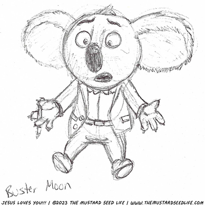 “Shocked” Buster Moon Sing 2 buster buster moon character fan art fanart jesus loves you!!! pen pen sketch sing the mustard seed life traditional