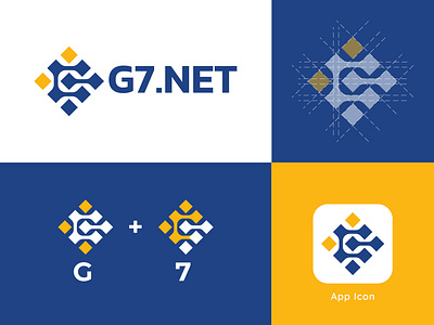 G7.NET Logo branding design illustration inspiration logo logo folio logodesign logofolio logos logotype modern logo network pictorial wordmark