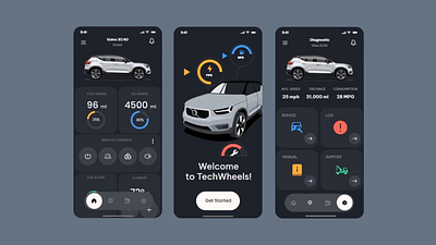 TechWheels | Ui Design app branding design graphic design illustration logo motion graphics typography ui ux vector