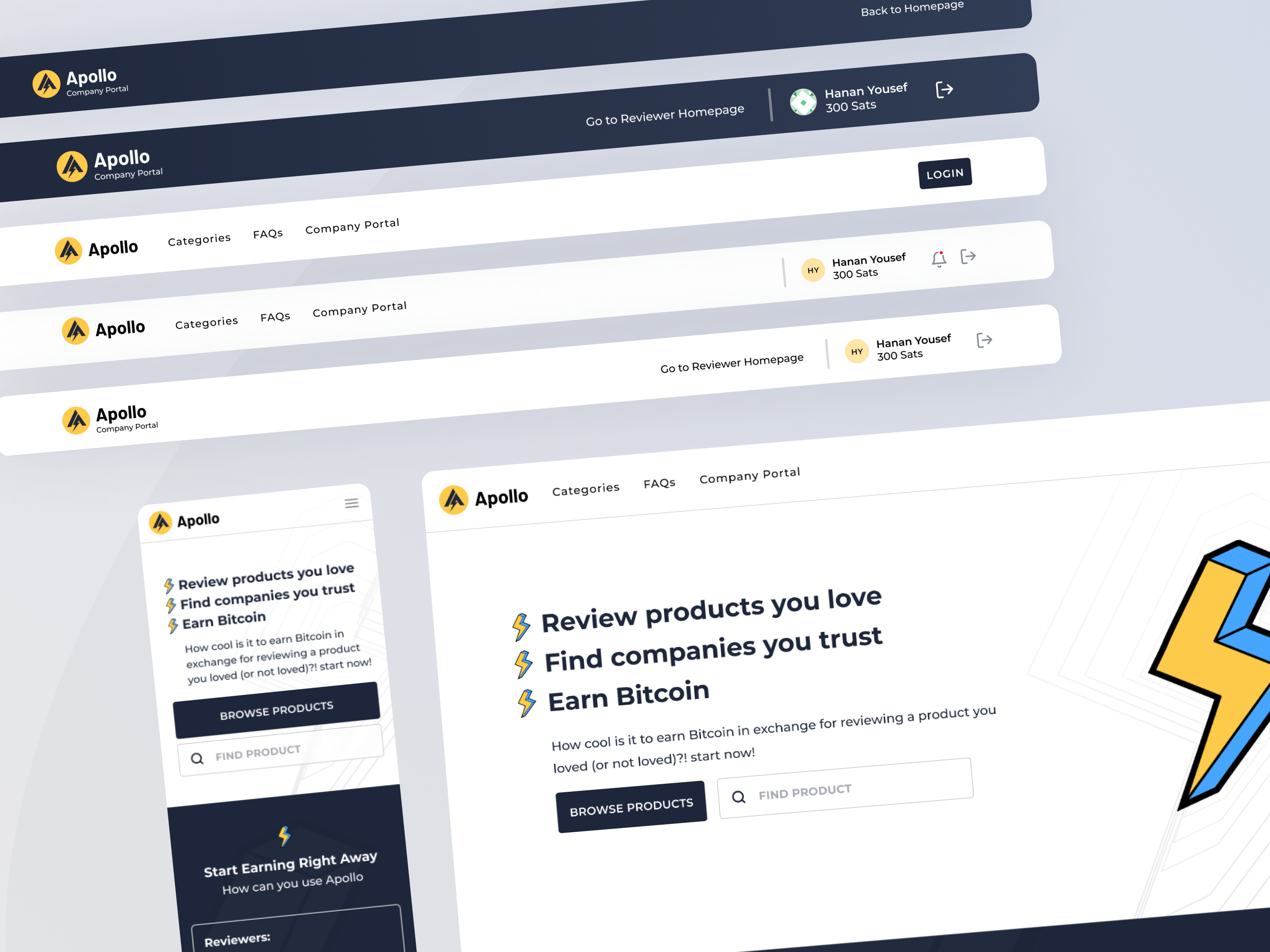Example of UX & UI Design