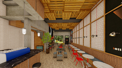 RESTAURANT DESIGN 3d animation architecture interior design restaurant