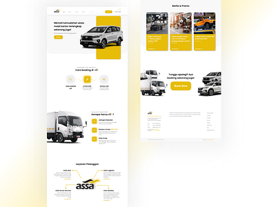 Homepage Car Rental Website - Redesign ASSA Page - Daily UI 002