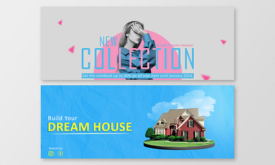 Web Banner Design graphic design minimalist design web banner web banner design