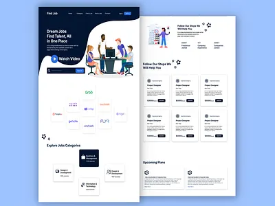 Find job Landing page