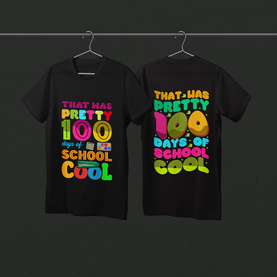 100 Days Of The School T-shirt Design t shirt united