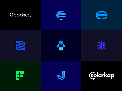 Top 9 shots on dribbble best branding colorful creative design geometric gradients graphic design lettering logo logo designer logos modern top9