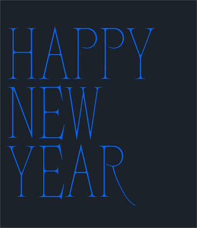 Happy New Year 2024 animation design graphic design motion new year night type typography