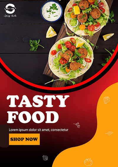 Food Banner animation branding canva gif photoshop psd vector