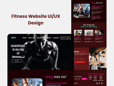 Fitness Website UI/UX Design adobe illustrator app app design branding dashboard figma figma design fitness fitness website graphic design mobile design ui ui ux user experience user interface ux website website design website ui website ux