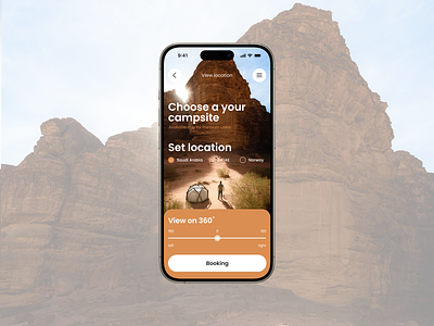 Campinguid - Mobile App Concept app camping desert mobile mobiledesign travel ui ux
