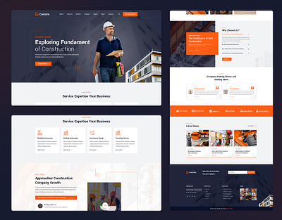Construction and Handyman HTML5 Template solar system