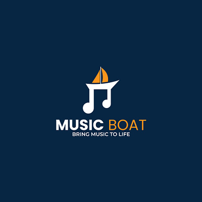 Nautical Notes Navigate, Soundwaves Sail, Rhythmic Seas of Music boat boat music boat music logo branding d music marketing design dj music symbol famous music logos free music logos graphic design illustration logo logo in music minimal music music boat music boat logo music logo examples vector