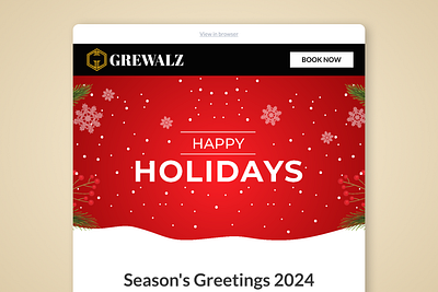 Grewalz - Season's Greetings Email Design art campaign campaign design creative design email marketing emailer graphic design mailer marketing marketing campaign newsletter ui ux visual art visual design