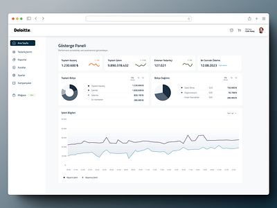 Deloitte - Dashboard branding dashboard graphic design logo motion graphics search ui ux