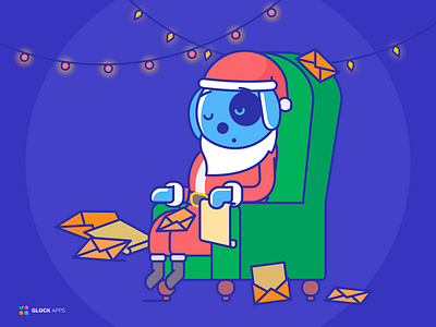 Christmas SMM for Glock Apps 2d design email flat illustration illustrator smm vector