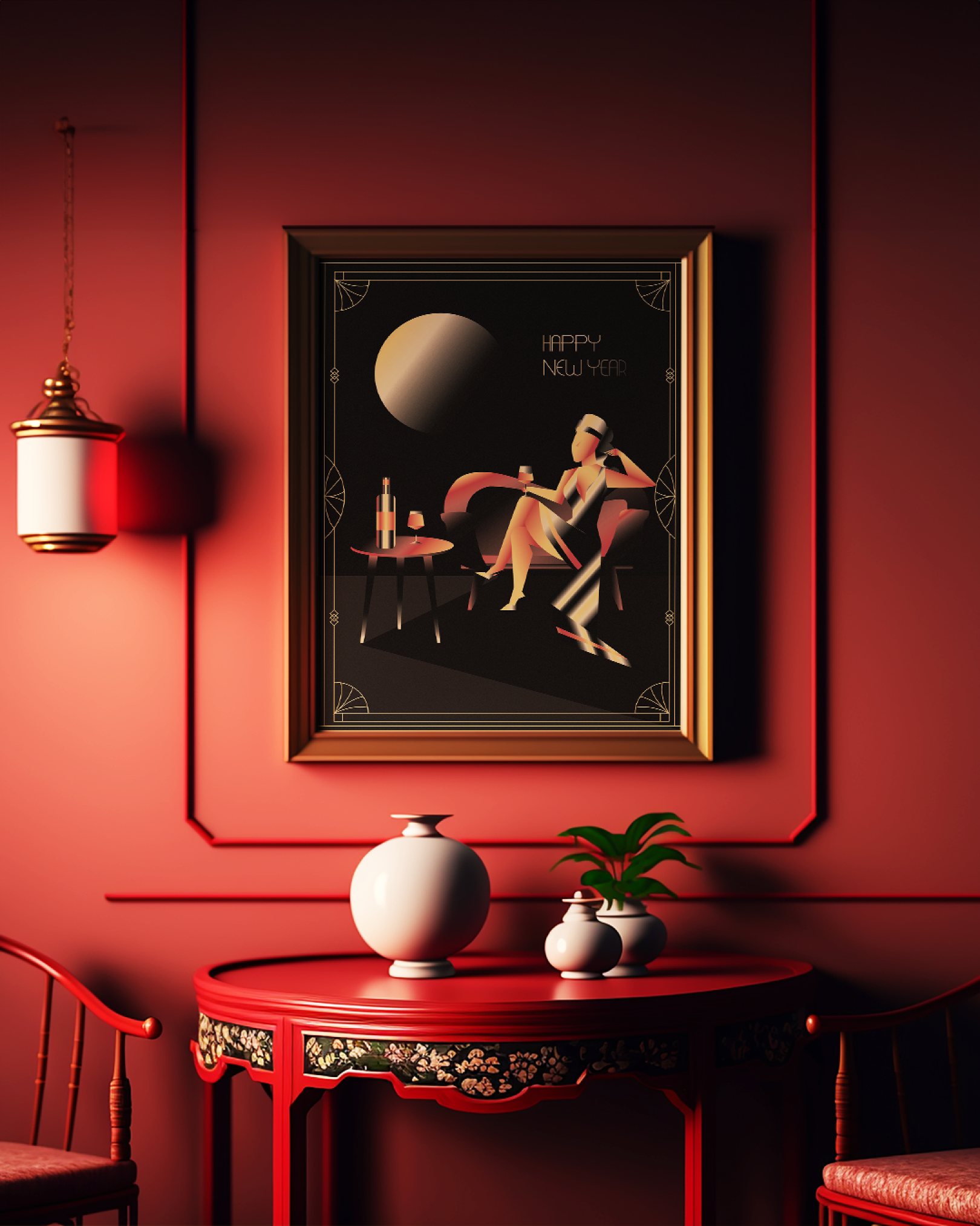 Example of Custom Art Deco Illustrations For Brands