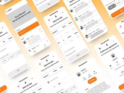 Dog Walker HiFi graphic design ui