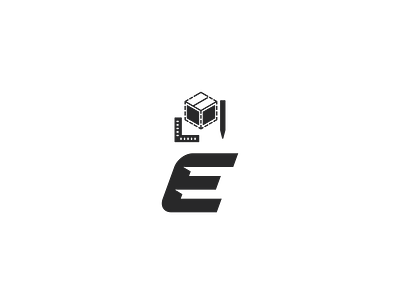 E brand logo crafting design e firm letter logo shipping