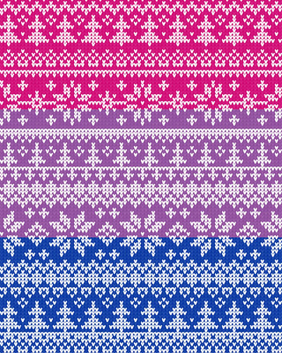 Bisexual christmas sweater pattern art bi bisexual bisexual community christmas christmas sweater digital digital art festive lgbt lgbtq lgbtqia pattern pride queer queer community snowflake sweater
