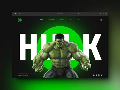 HULK Web UI adobe banner blog clean comicsweb figma graphic design hulk land landingpage marvel minimal ui ux web web design web ui website websitedesign webui