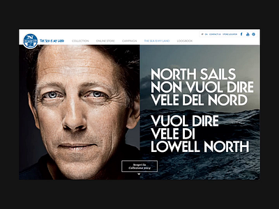 North Sails WebSite ecommerce fashion sea ui ui design website website design